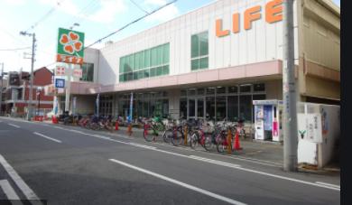 スーパー　ライフ 新深江店（スーパー）まで474m