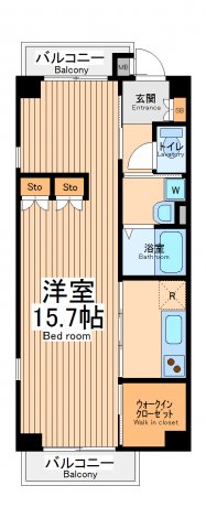 クレール追分の間取り写真