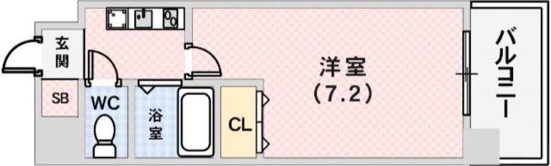エスリード三宮の間取り写真