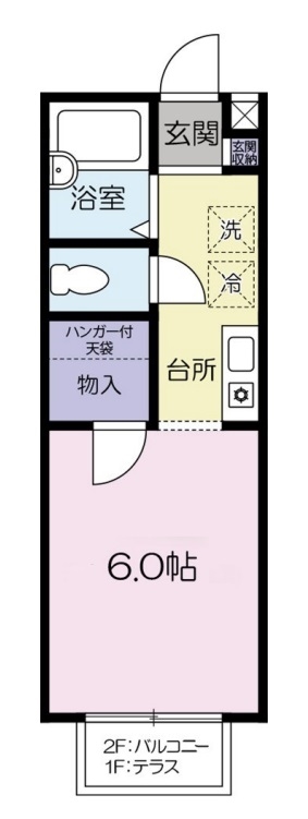 あすなろ4棟の間取り写真