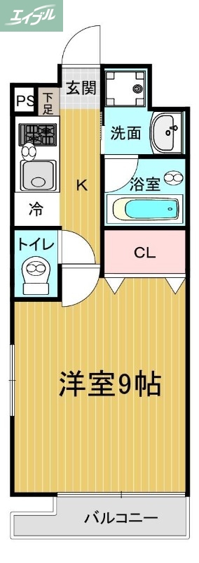 エスト東古松の間取り写真