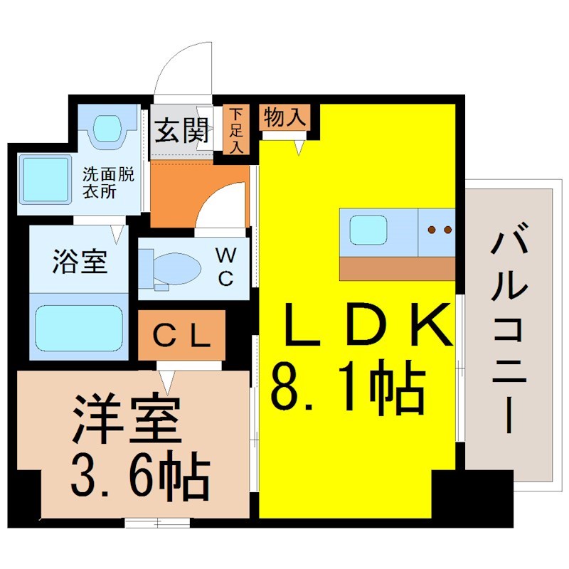 メイクスデザイン鶴舞の間取り写真