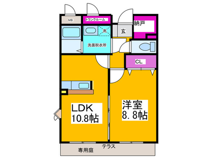 ゾ-ナブロ-テの間取り写真