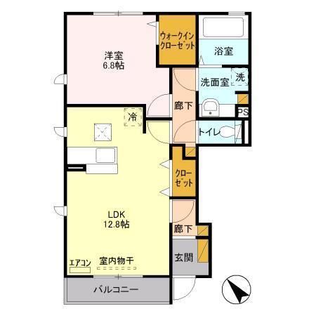 クレール Iの間取り写真