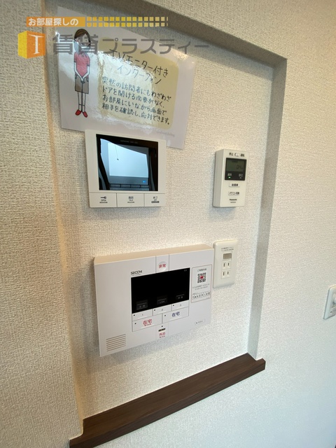 セキュリティ　来訪者の顔が確認出来る安心感。