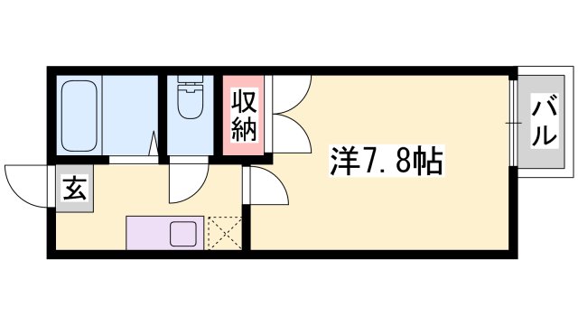 ＪＲ山陽本線 網干駅 徒歩37分 2階建 築26年の間取り写真