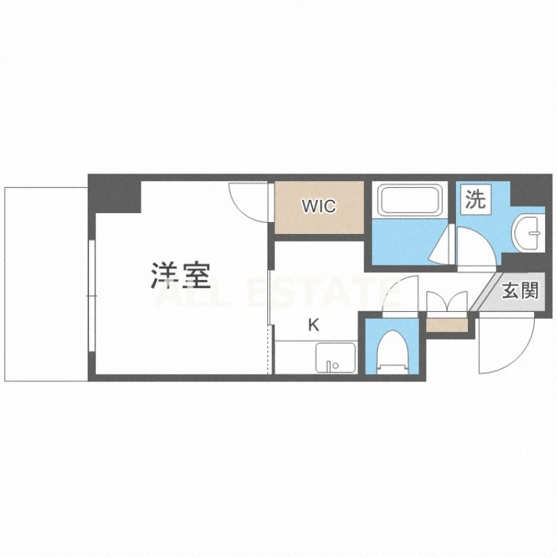 地下鉄今里筋線 今里駅 徒歩5分 10階建 築11年の間取り写真