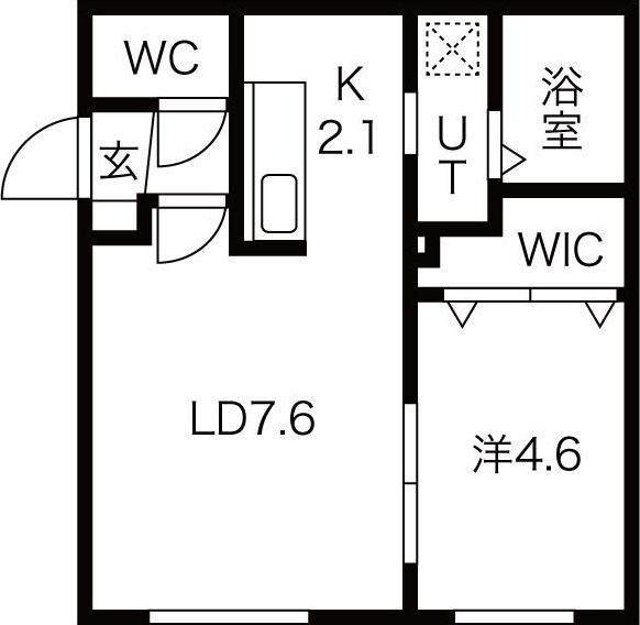 地下鉄東西線 南郷１３丁目駅 徒歩5分 4階建 築9年の間取り写真