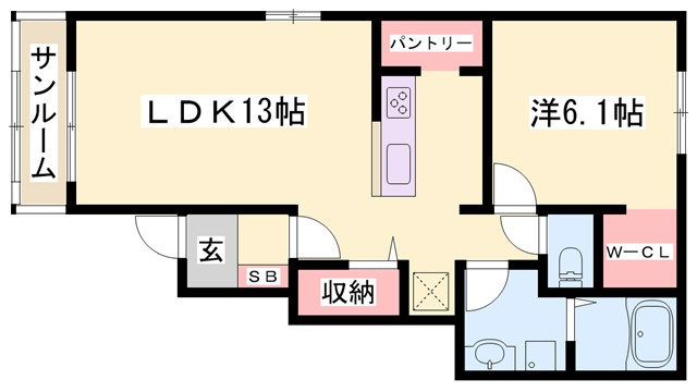 サンリット福崎IIの間取り写真