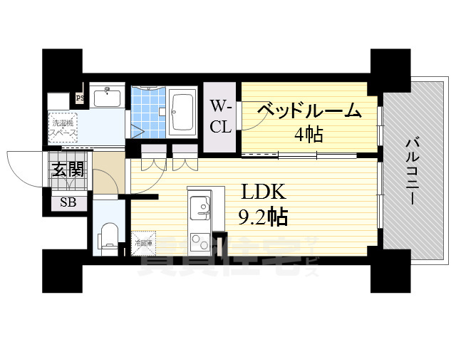 BPRレジデンス新梅田の間取り写真