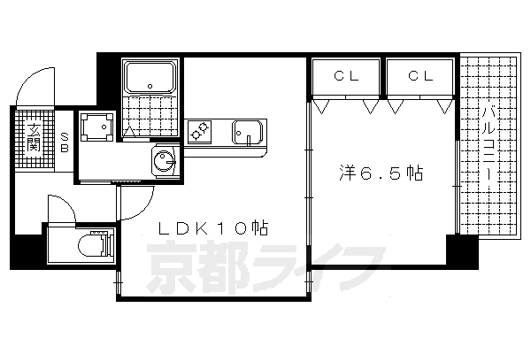 高栄京町マンションの間取り写真