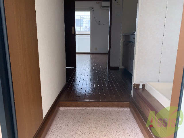 玄関　玄関から見たお部屋です。奥行で広さ伝わりますでしょうか