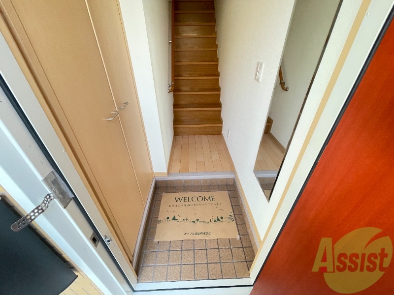 玄関　フラットな玄関