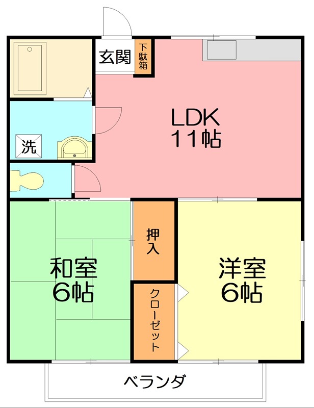 ライフ湘南の間取り写真