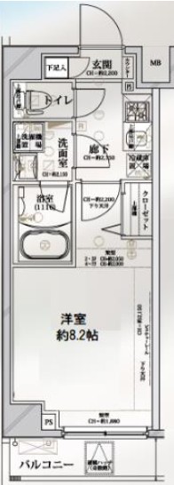 ディアレイシャス押上SKY TOWNの間取り写真