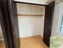 収納　寝室の収納です。部屋がすっきり片付きます。