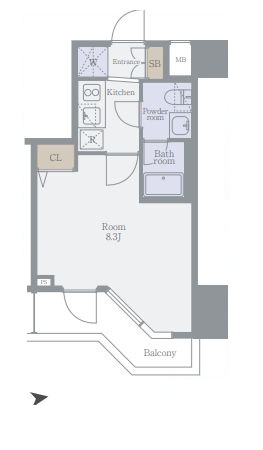 ガリシア代々木の間取り写真
