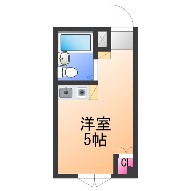 南海本線 吉見ノ里駅 徒歩5分 4階建 築36年の間取り写真
