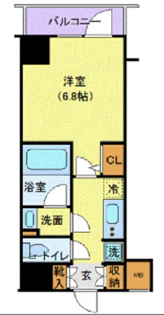 ＪＲ山手線 浜松町駅 徒歩3分 15階建 築10年の間取り写真