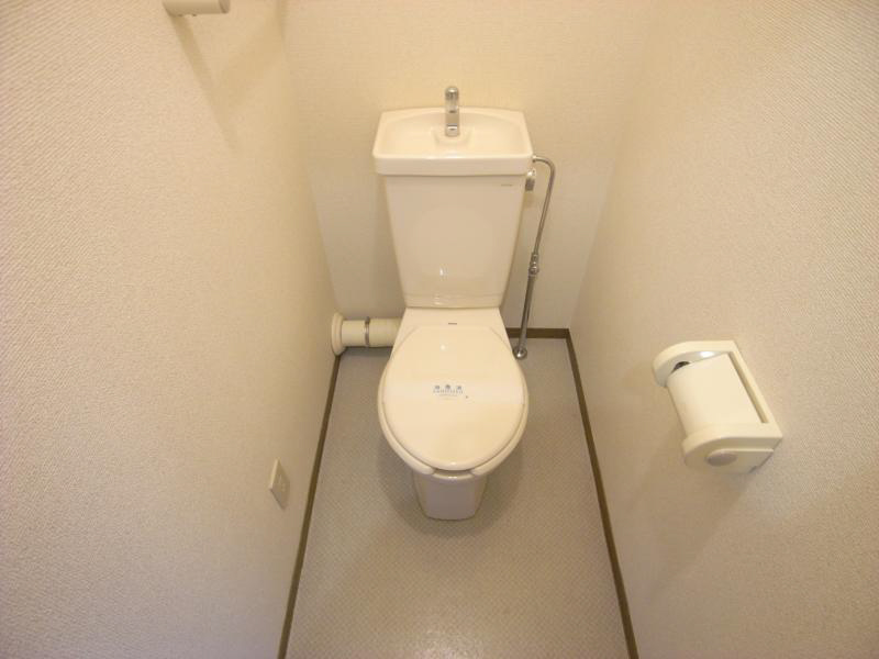 トイレ　写真は203号(温水洗浄便座取付済み)