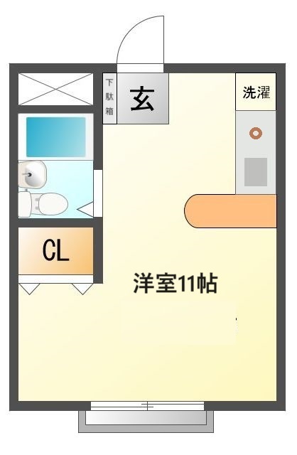エアーハイムの間取り写真