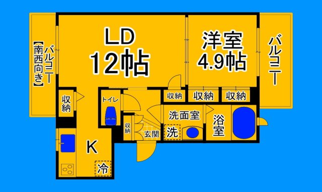 地下鉄御堂筋線 なかもず駅 徒歩8分 3階建 築17年の間取り写真