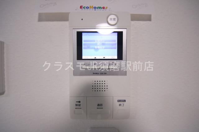 セキュリティ　来客時も安心のモニターフォン付き