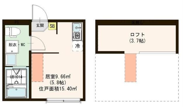 東武伊勢崎線 五反野駅 徒歩10分 2階建 築7年の間取り写真