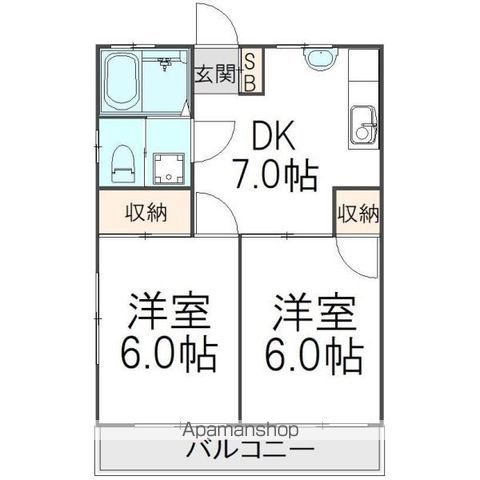 上信ハイツの間取り写真