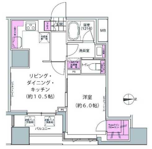 プレジリア東日本橋の間取り写真