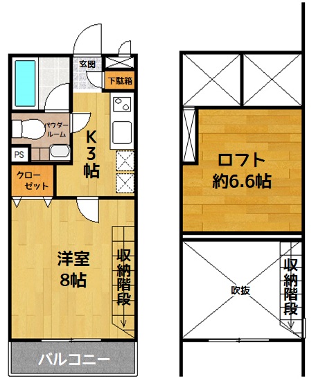 サンヴィアーレAの間取り