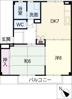 第三河国荘Ｂの間取り