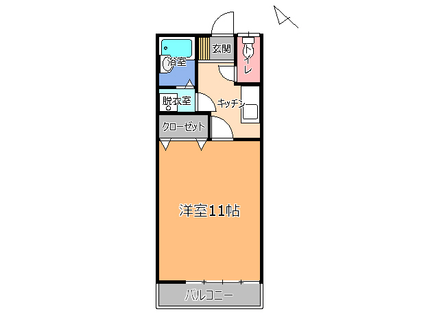 小川ハイツ６６の間取り