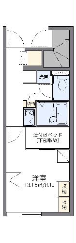 レオパレス玉川の間取り