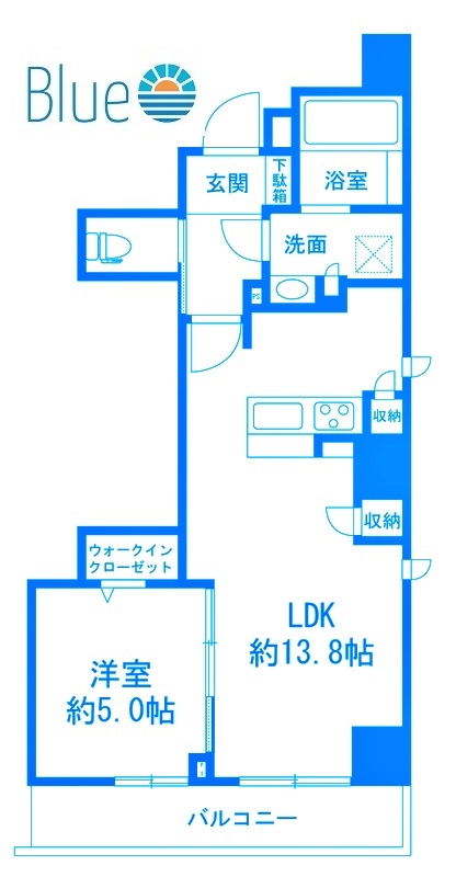 横浜市都筑区茅ケ崎中央のマンションの間取り