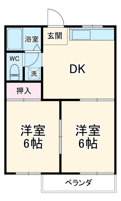 愛知県名古屋市緑区神の倉４（アパート）の賃貸物件の間取り