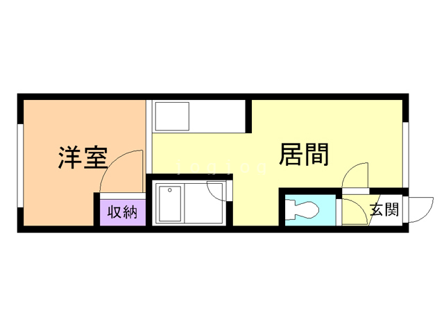 ルーベデンス新道東の間取り