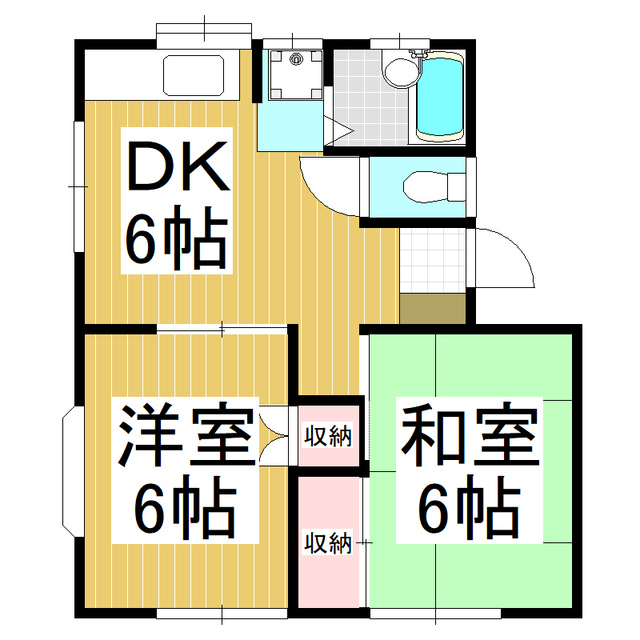 ハイツ唐沢２の間取り