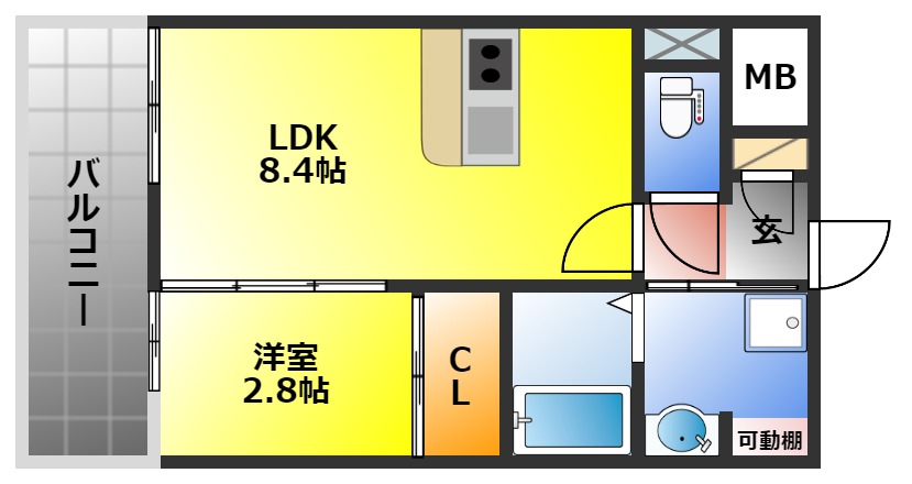 RESIDENCE花畑の間取り