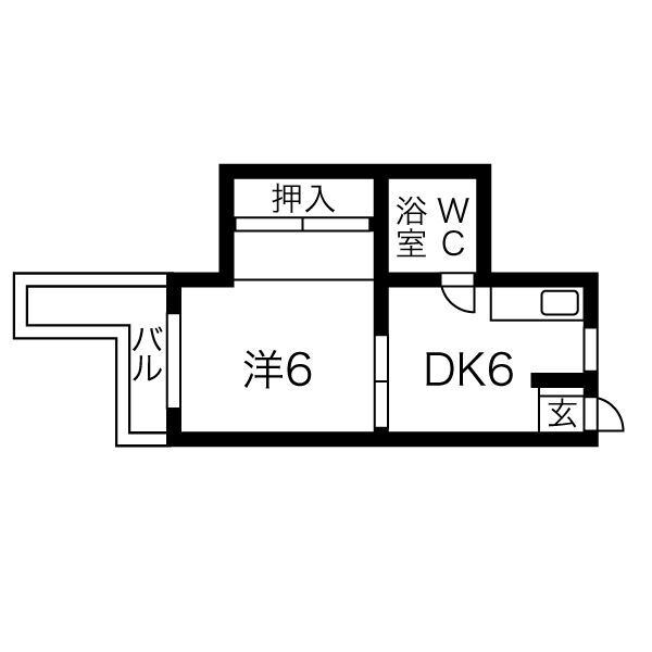 パークハイツ大橋の間取り