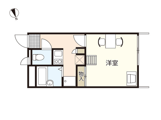 広島市中区光南のアパートの間取り