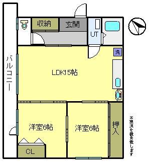 大町１丁目アパートの間取り