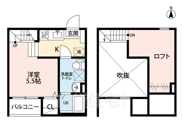 名古屋市瑞穂区春敲町のアパートの間取り