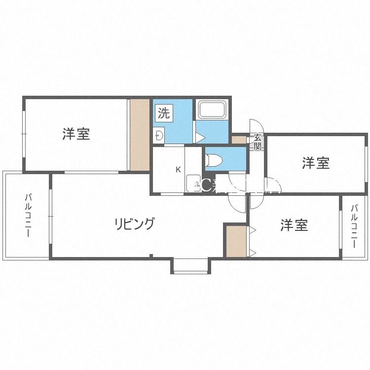 グランメール栄町の間取り