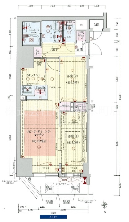 プレサンス阿波座駅前の間取り