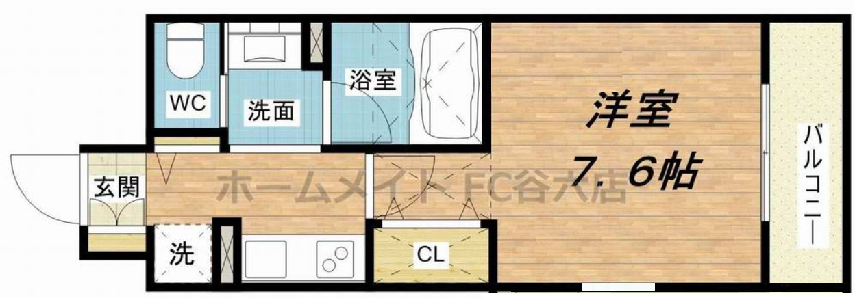 ジュネーゼグラン心斎橋東の間取り