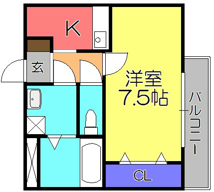 ユニゾンKの間取り