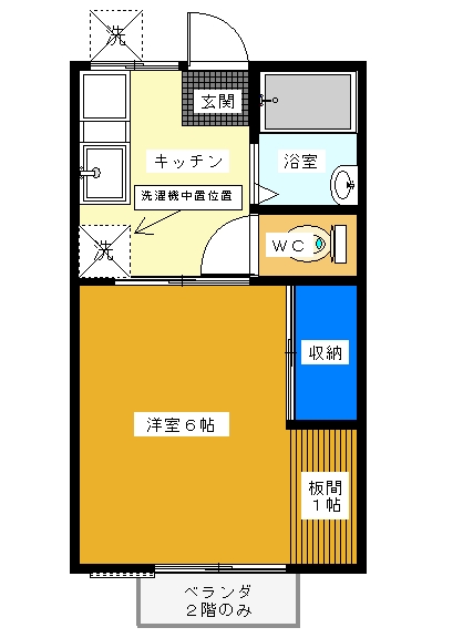 つくば市春日のアパートの間取り