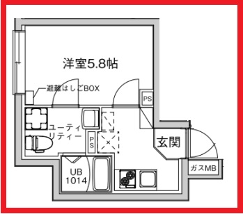 メゾンドシャルム三ノ輪の間取り