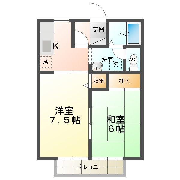 グリーンハイツ南登町の間取り